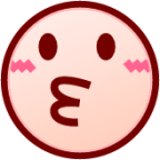 kissing (white) emoji