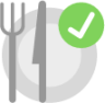 knfe plate checkmark icon