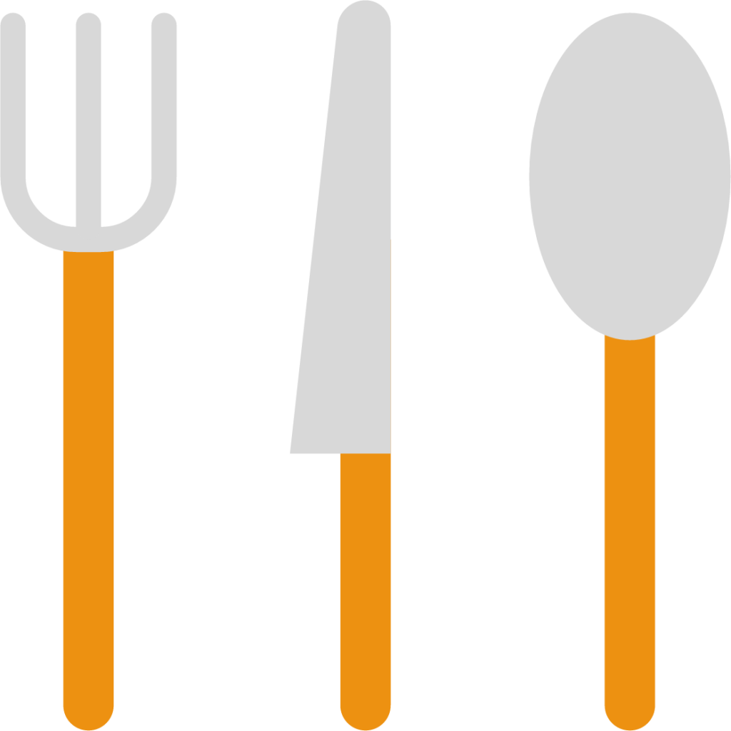 knife fork spoon cutlery icon