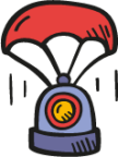 landing space capsule icon