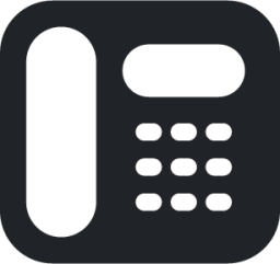 landline (rounded filled) icon
