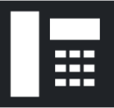 landline (sharp filled) icon
