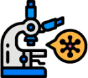 lap microscope research test virus illustration