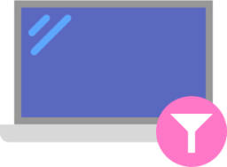 laptop filter icon