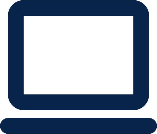 laptop line device icon