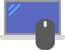 laptop mouse icon