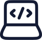 laptop programming icon