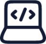 laptop programming icon