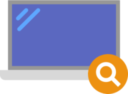 laptop search icon