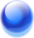 large blue circle emoji