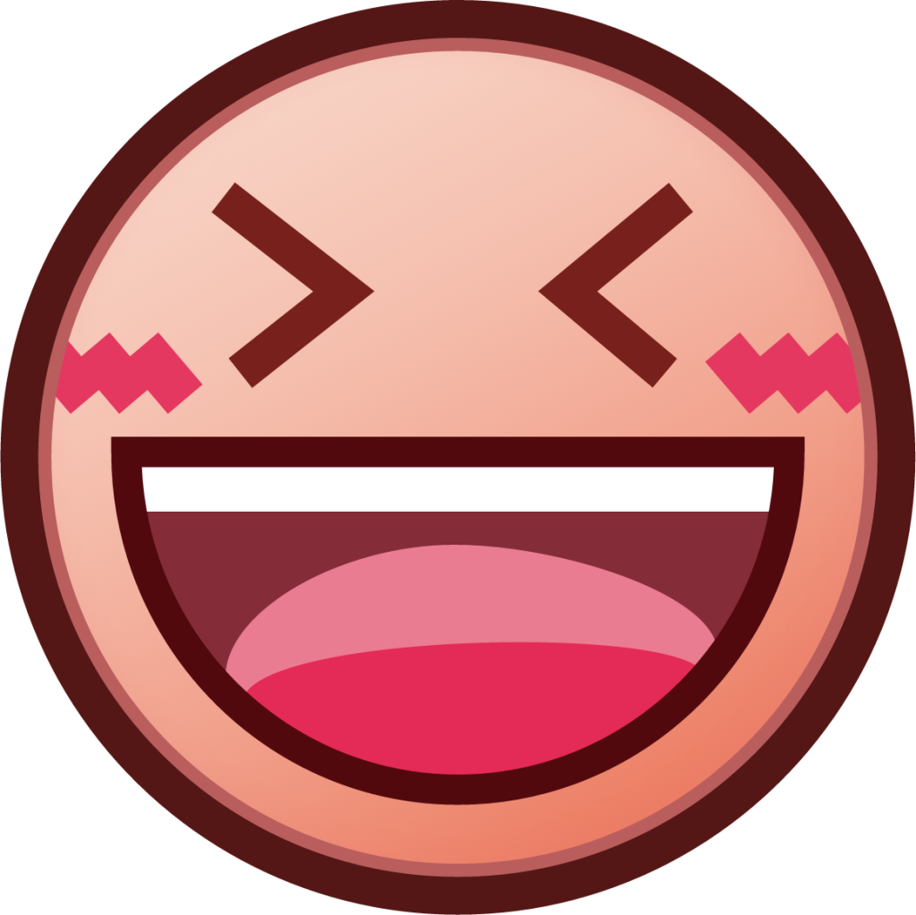 laughing (plain) emoji