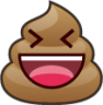 laughing (poop) emoji
