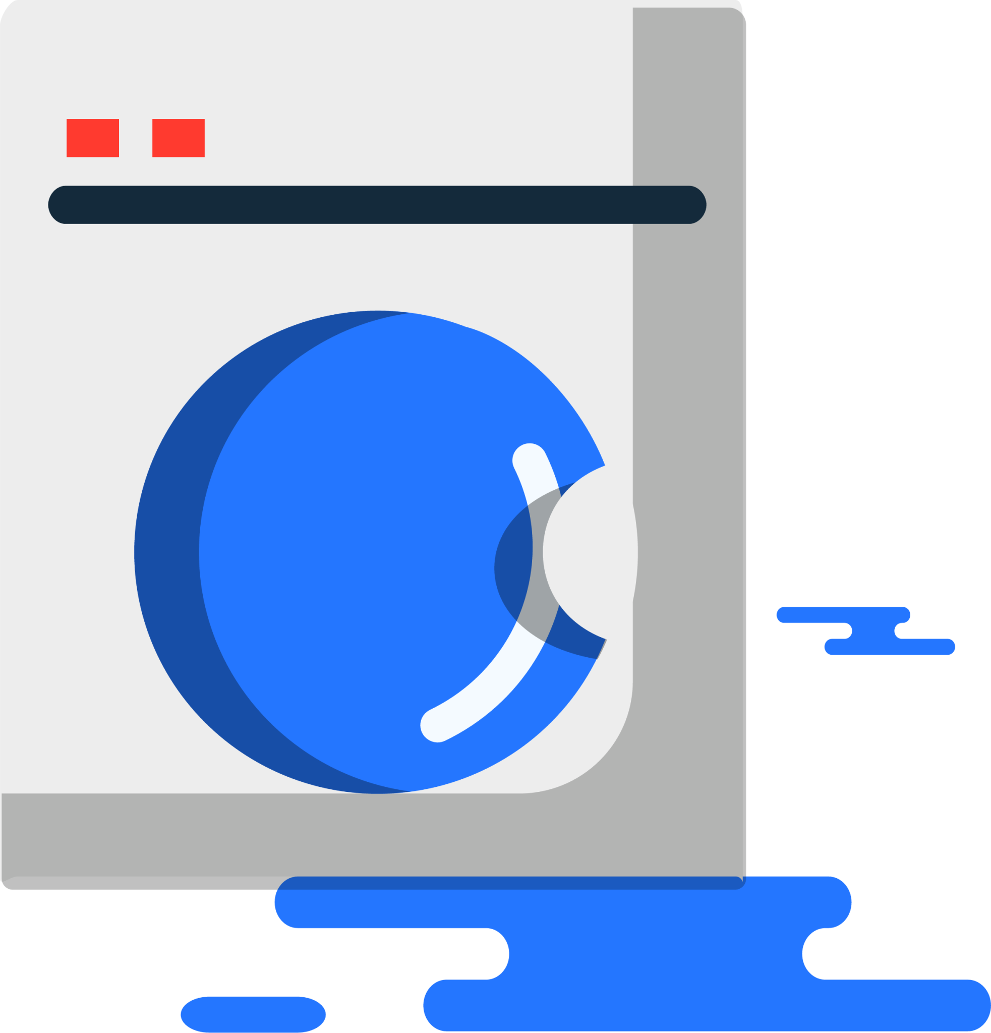 laundry washing machine illustration