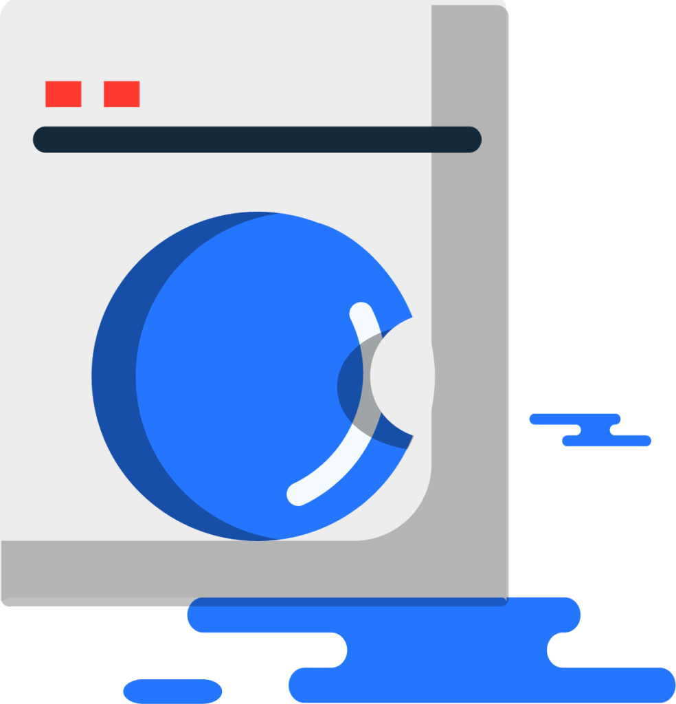 laundry washing machine illustration