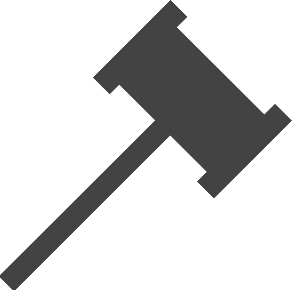 law hammer icon