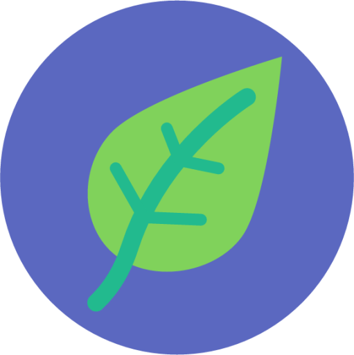 leaf circle icon