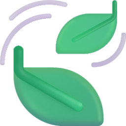 leaf fluttering in wind emoji