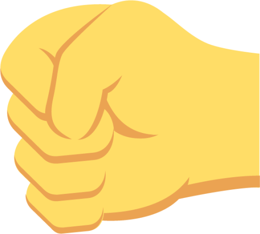left-facing fist emoji