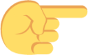 left hand pointing right emoji