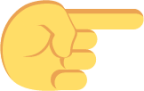 left hand pointing right emoji