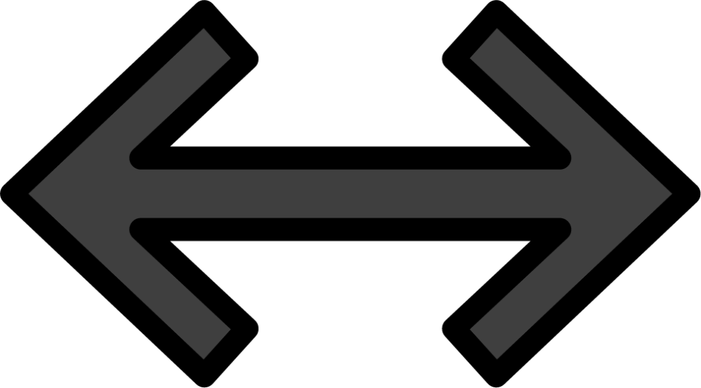 left right black arrow emoji