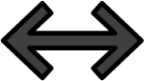 left right black arrow emoji