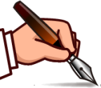 left writing hand (plain) emoji