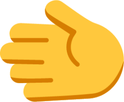 leftwards hand default emoji