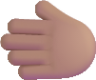 leftwards hand medium emoji