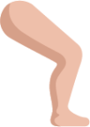leg medium light emoji