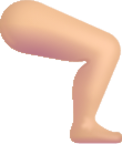 leg medium light emoji