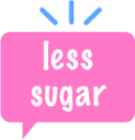 less sugar icon