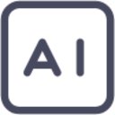 letters ai artificial intelligence icon