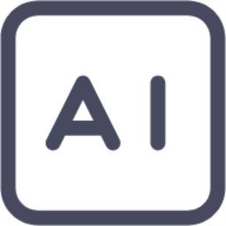 letters ai artificial intelligence icon