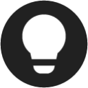 Lightbulb Circle icon