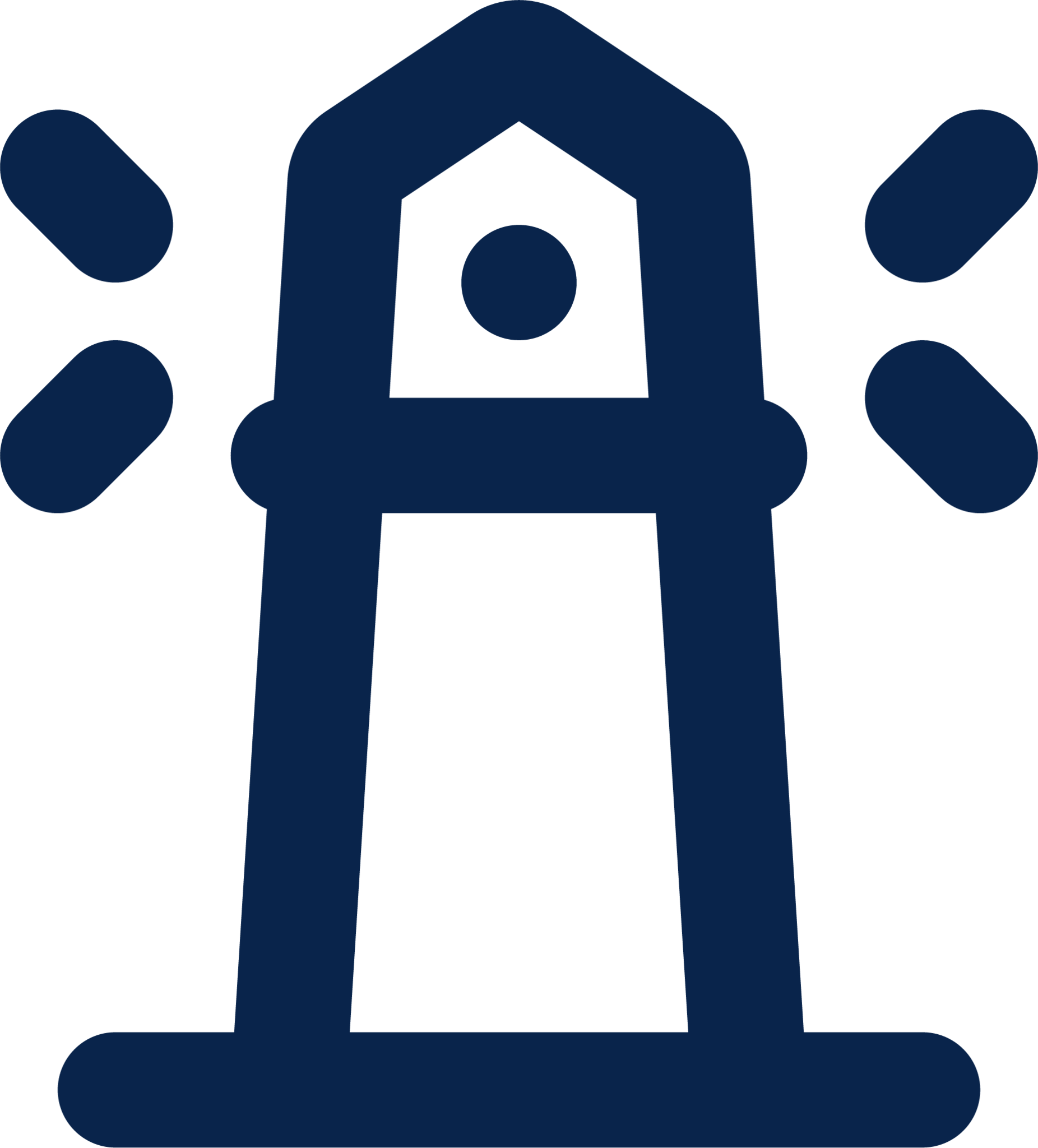 lighthouse line building icon