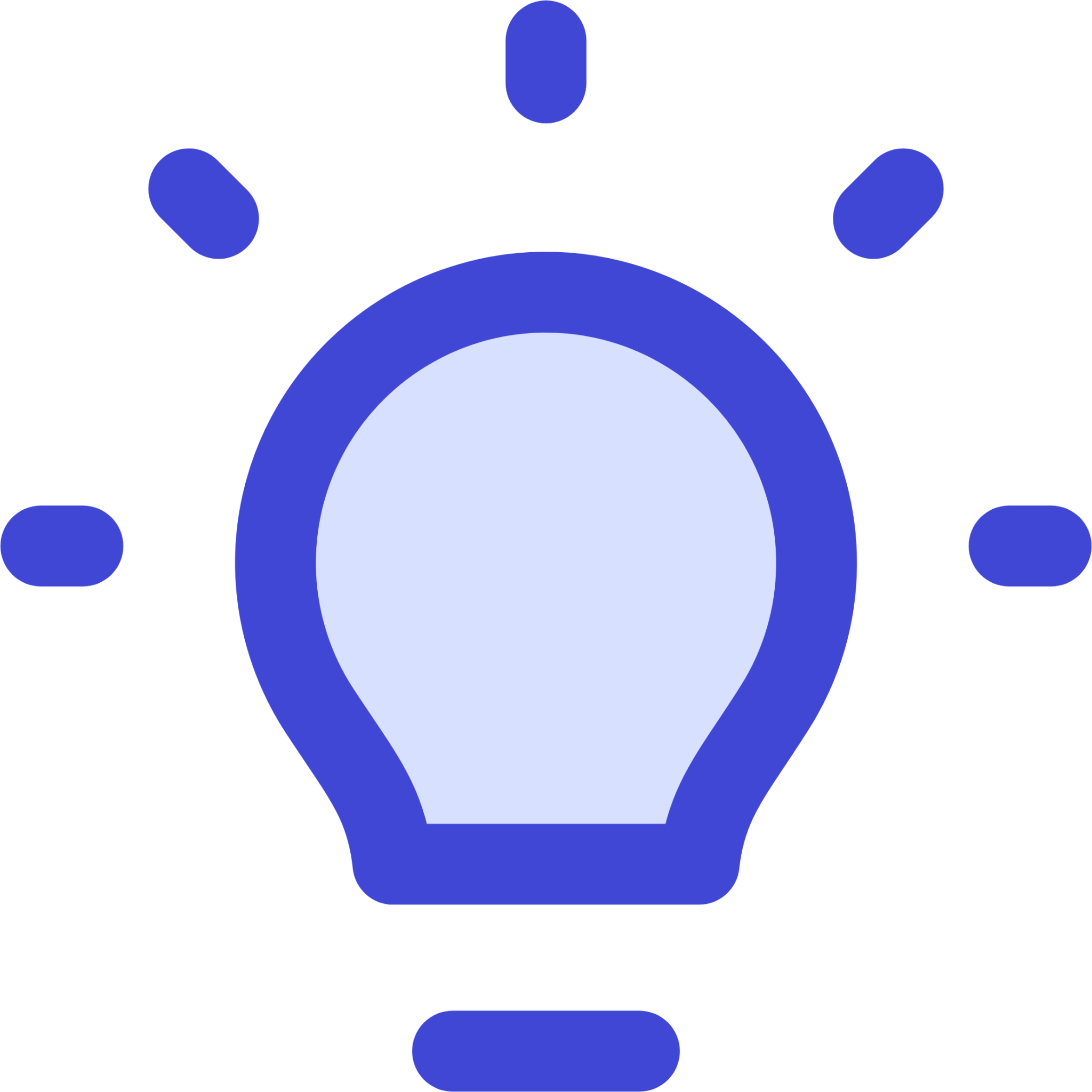lighting light bulb on icon