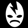 lightning mask icon