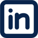 linkedin line logo icon