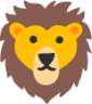 lion face emoji