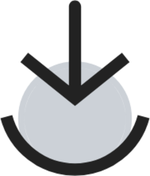 Load circle duotone line icon