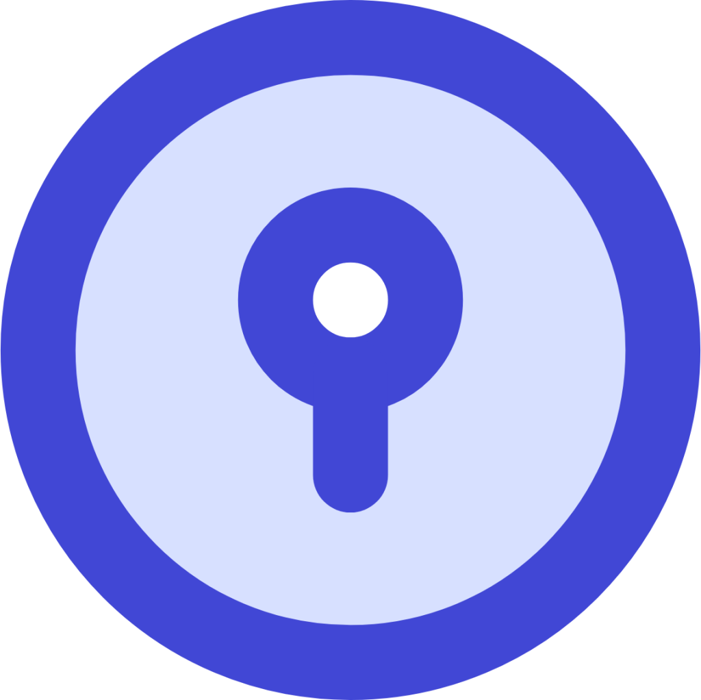 lock circle circle frame key keyhole lock locked secure security icon