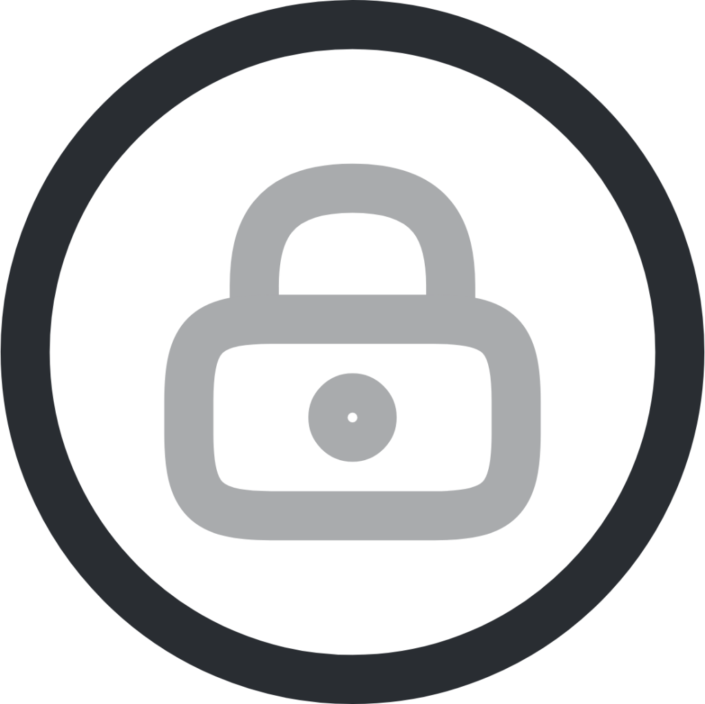 lock circle icon