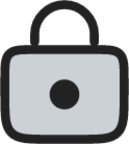 Lock duotone line icon