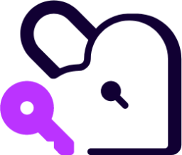 lock heart icon