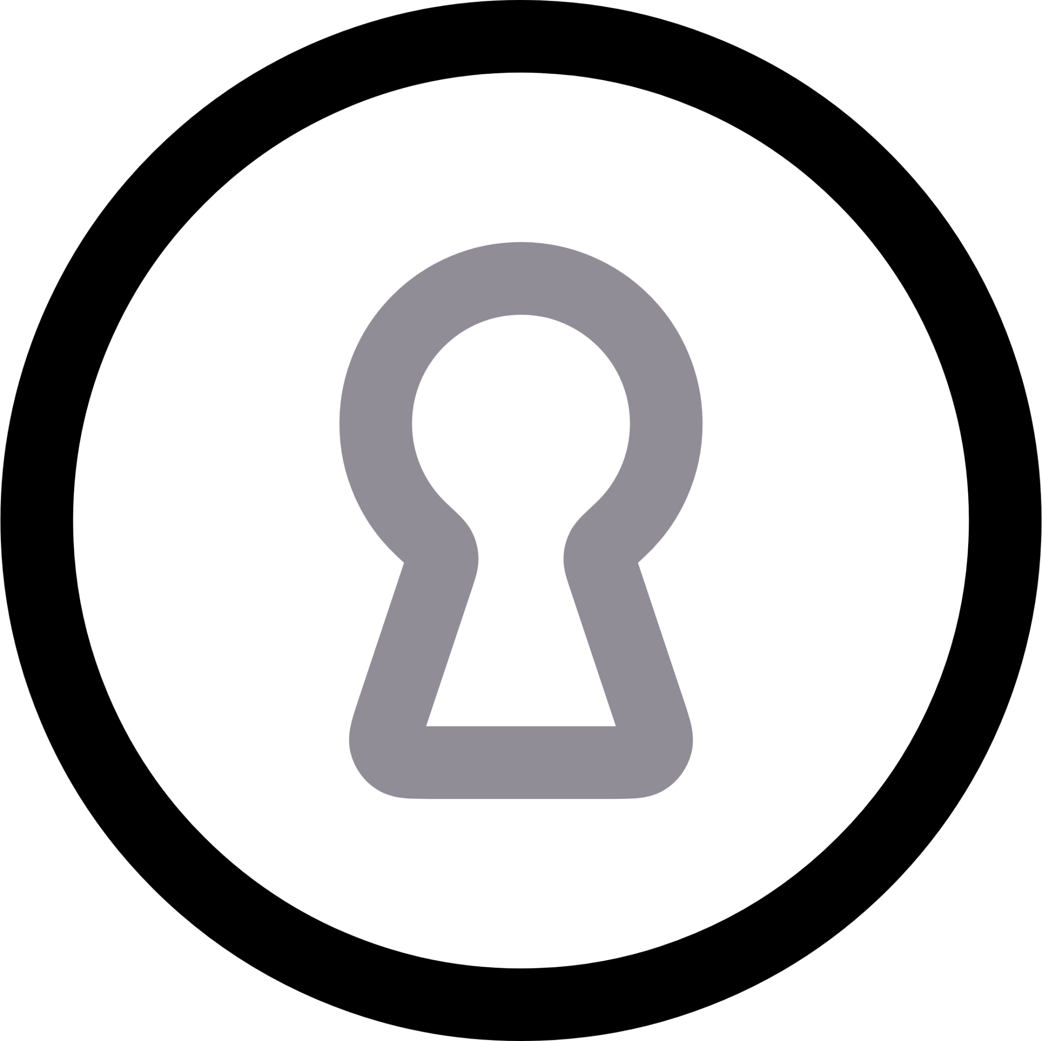 lock keyhole icon