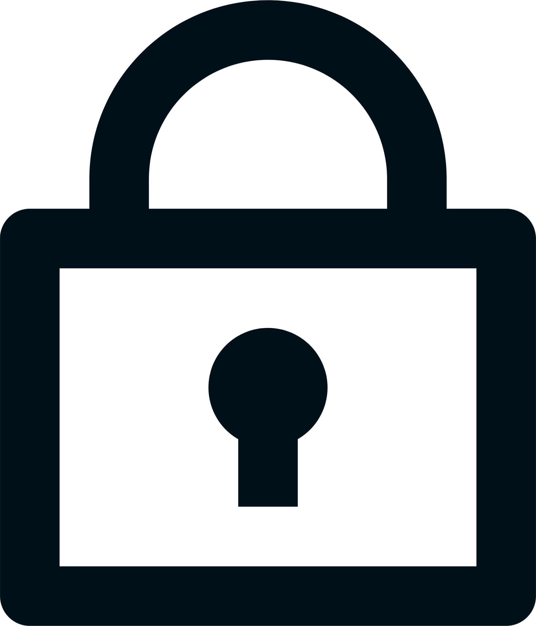 lock line icon