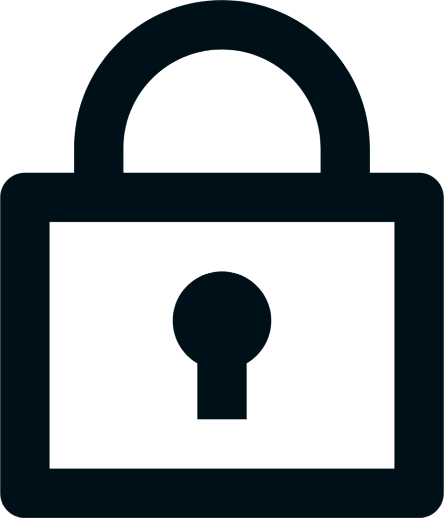lock line icon