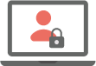 lock monitor privacy icon