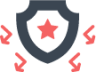 lock protect security 21 shield arrows icon